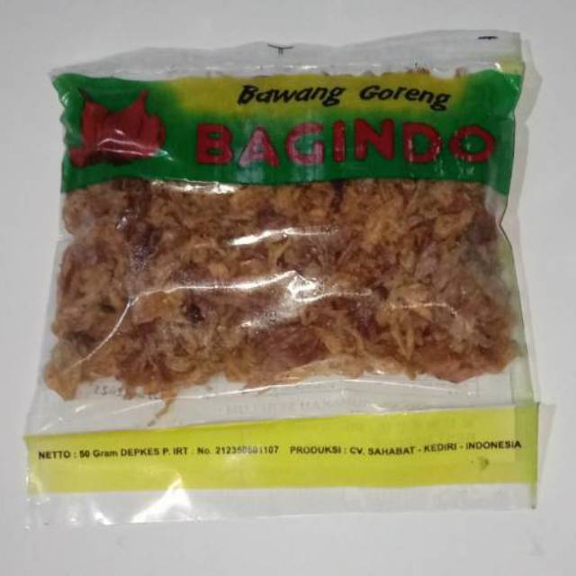 

Bawang Goreng Merah Tipis BAGINDO 50 Gram