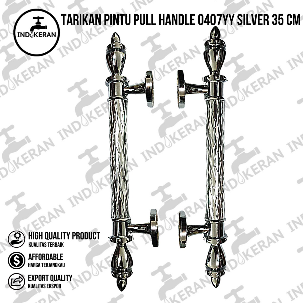 INDOKERAN - Tarikan Pintu Pull Handle 0407YY Silver 35 CM