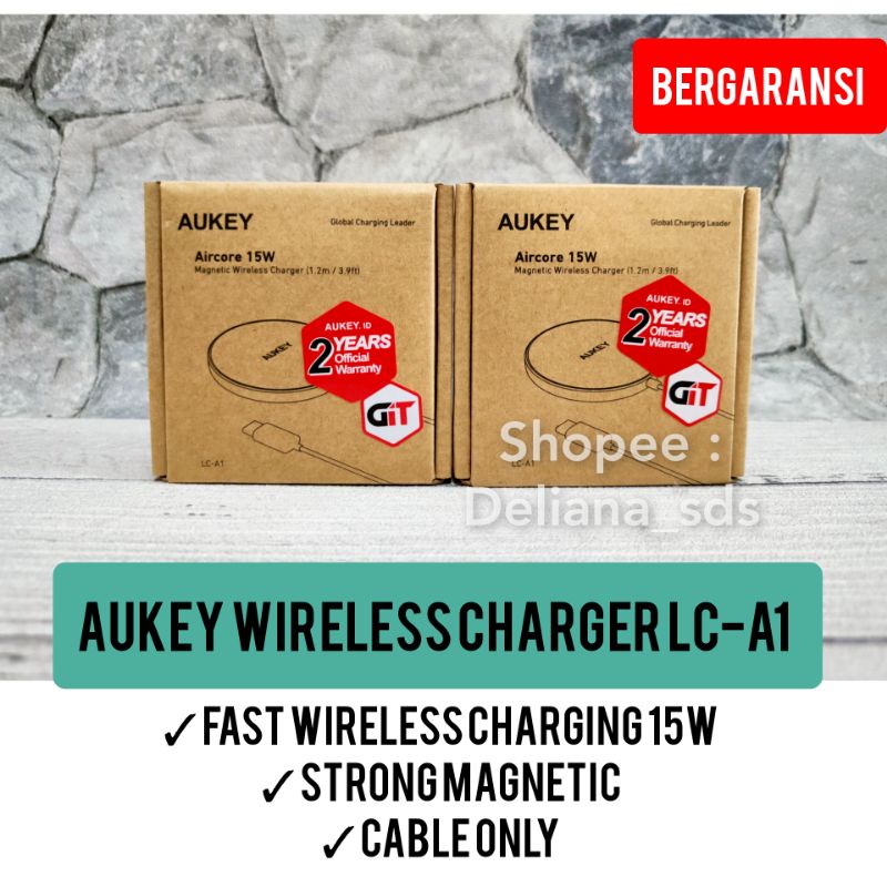 Aukey Wireless Charger LC-A1 Garansi Resmi 2 Tahun Kabel Wireless Aukey Kabel Wireless Iphone kabel wireless aukey kabel wireless android