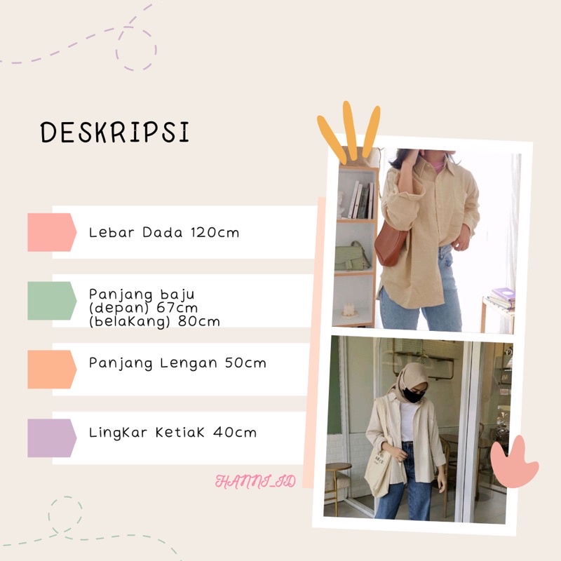 Yurim Blouse Ruffle - Atasan Wanita - Kemeja Linen Basic Lengan Panjang