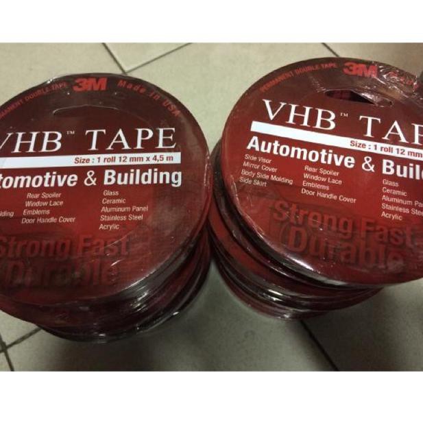 

3M VHB Double Tape 12 Mm x 4.5 M ORIGINAL (KODE C688)