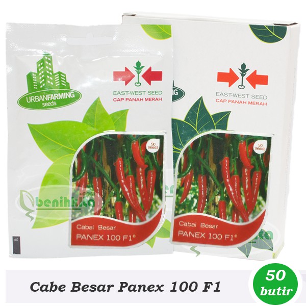 Benih/Bibit Cabe Merah Besar Panex 100 F1 (Cap Panah Merah)