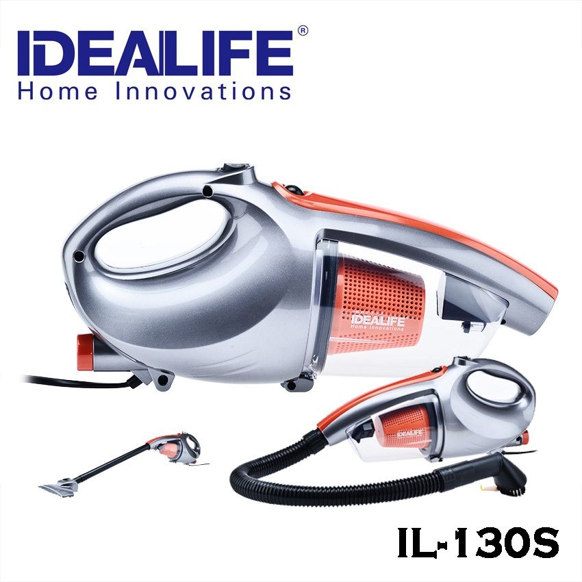 Idealife IL-130S Vacum Cleaner IL 130S Penyedot Debu Hand Vakum Alat Mesin Sedot Rumah Mobil Bersih sofa tempat tidur lantai garansi resmi multifungsi