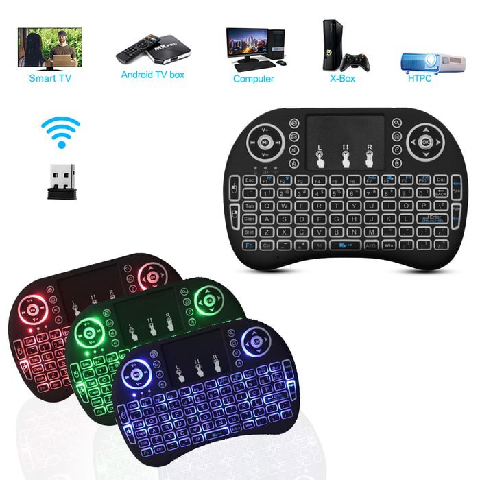 mini keyboard wireless i8 touchpad original colour backlight