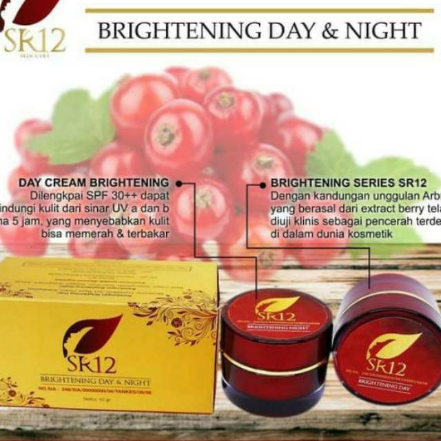 Brightening Day Cream krim siang saja SR12 BPOM ORIGINAL