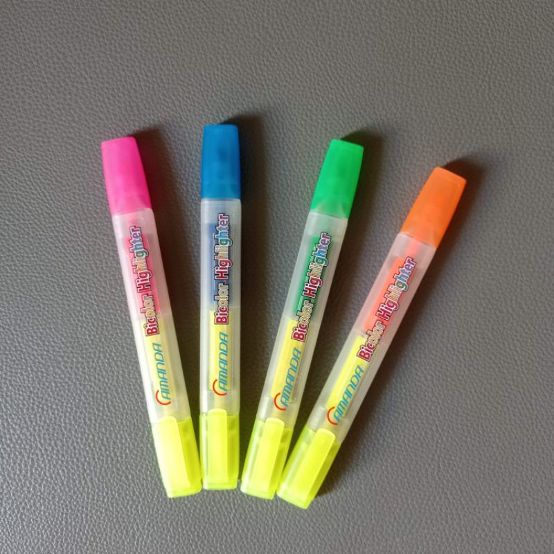 

Bi-color Highlighter Amanda AH-5/ penanda / Marker