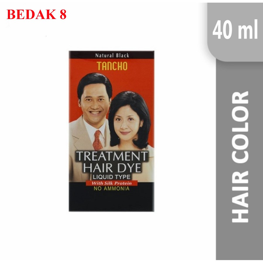 Tancho Treatment Hair Dye 40ml (Semir Rambut Hitam/ Semir Rambut Cair)