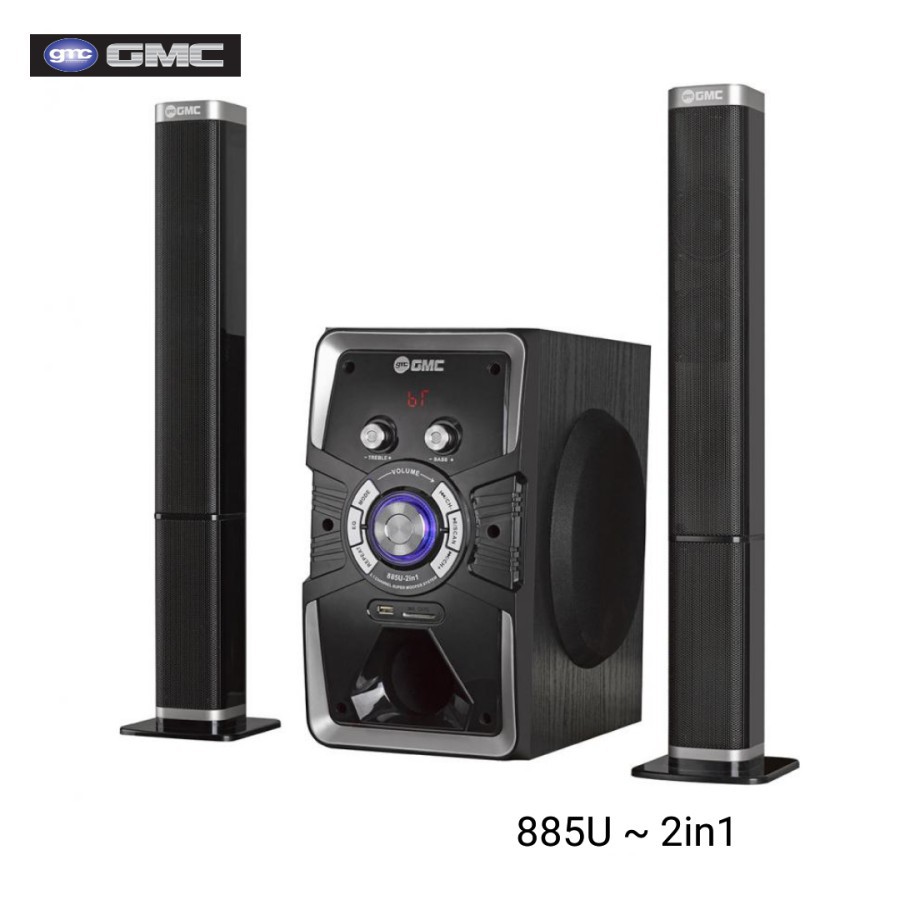 Speaker Aktif GMC 885U  Bluetooth Multimedia Subwoofer Bass Original