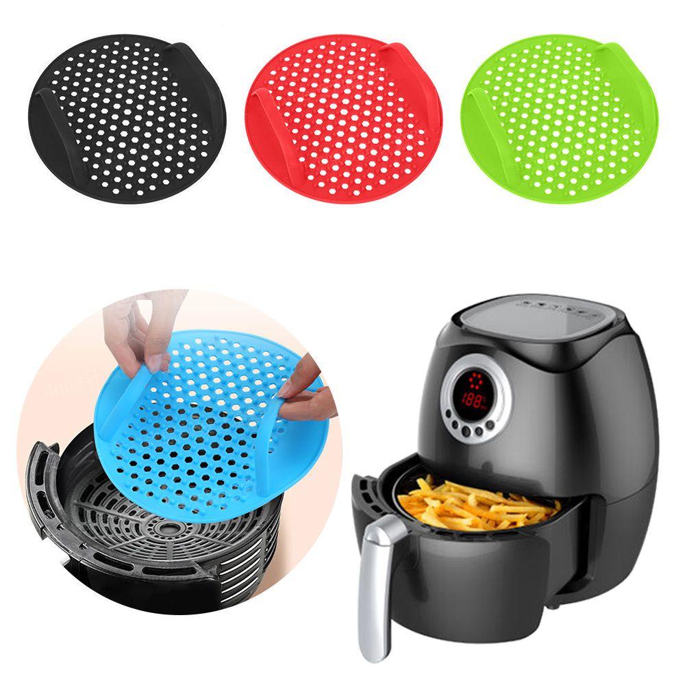 Solighter Air Fryer Liner Mat Roti Ayam Goreng Alat Masak Anti Lengket Pizza Plate Replacement Liners AirFryer Aksesoris Heating Baking Pad