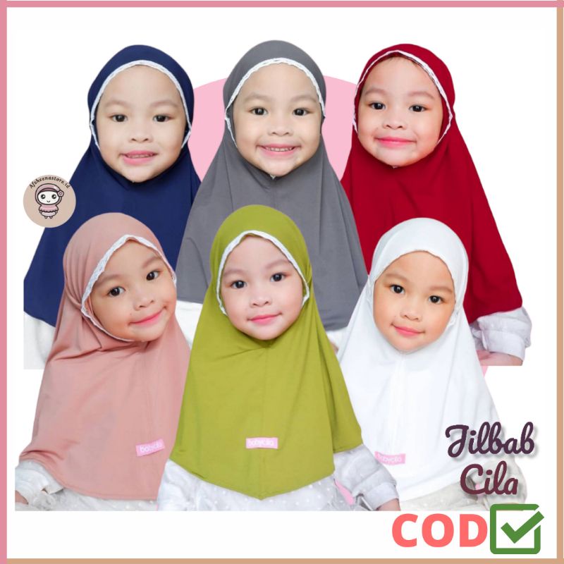 jilbab CILA | bergo anak perempuan 1 2 3 4 5 Th