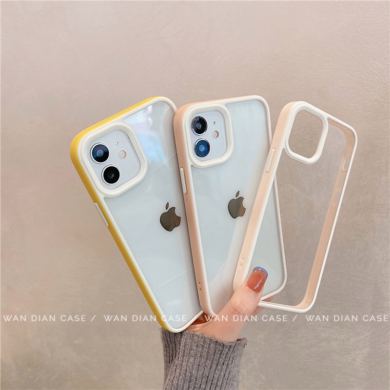 Soft Case Shockproof Warna Permen Untuk Iphone 13 Pro Max 12 11 Pro Max Xr Ix Xs Max 7 8 Plus