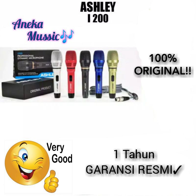Microphone Kabel Ashley i200 Microphone Kabel ORI