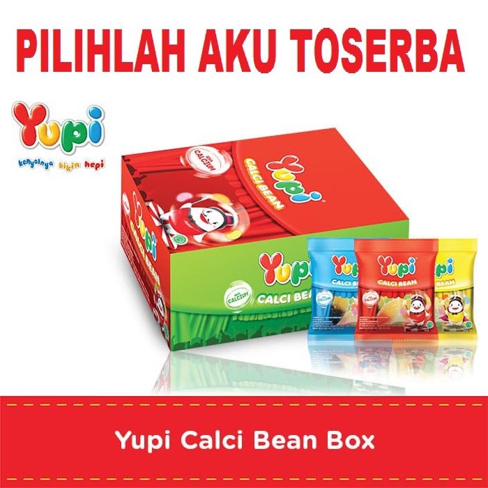 YUPI CALCI BEAN isi 12 PCS - ( HARGA PER BOX )