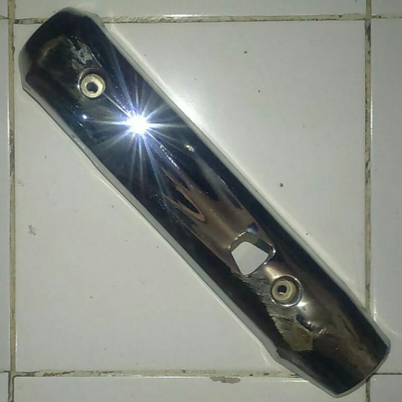 cover belakang besar kover knalpot tebeng tameng pelindung protector muffler tutup bagian belakang n