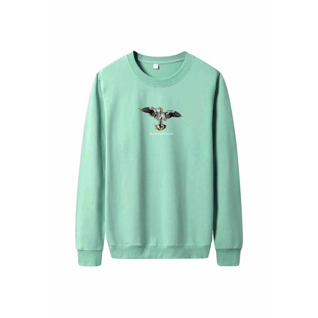 Sweater Pria Sin Angels Crewneck Pria M - XXL