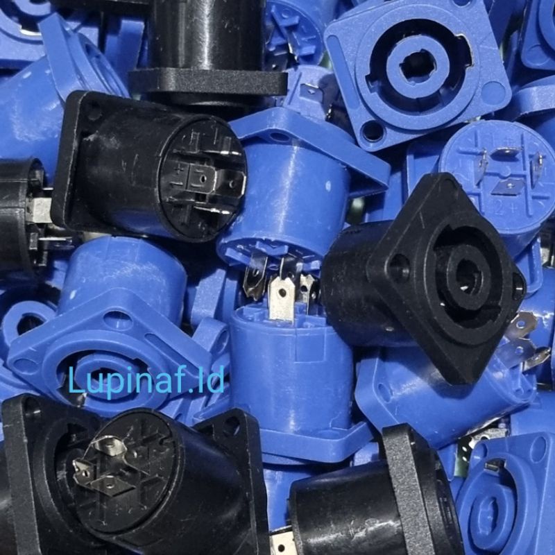 SOKET SPIKON SOCKET HITAM BIRU