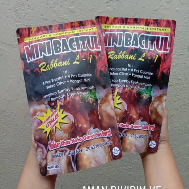 

Baso aci mini bacitul/ baso aci tulang rangu /baci /baso/ camilan instan