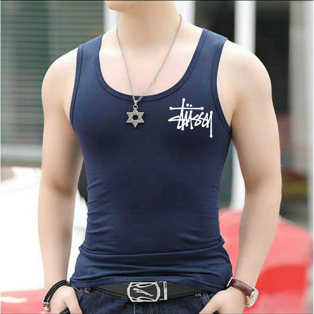 Singlet tUSSY - DS / singlet pria / kaos oblong / kaos dalam pria