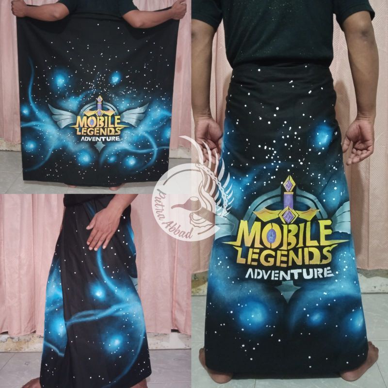 Sarung lukis custom anime/sarung lukis karakter/sarung batik mahda/sarung  batik murah/sarung batik 