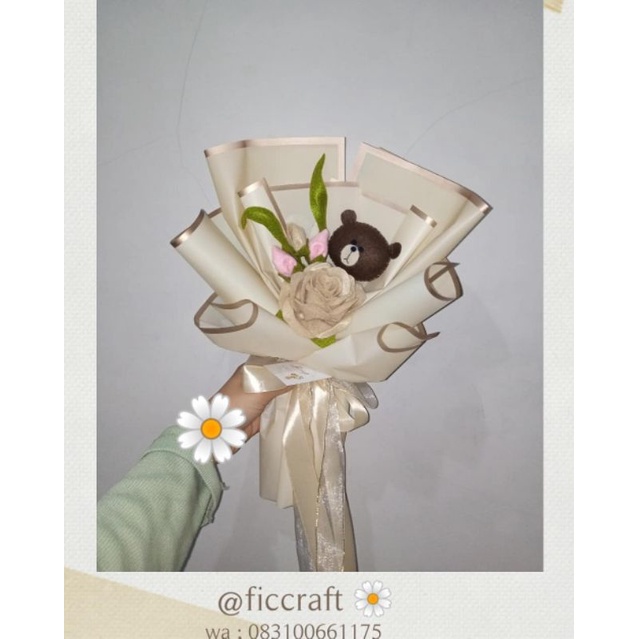 buket bunga flanel / mini Buket / Buket bunga wisuda /buket bunga beruang
