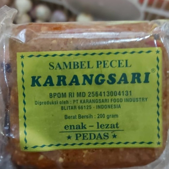 Sambel Pecel Karangsari pedas 200 Gram / Pack