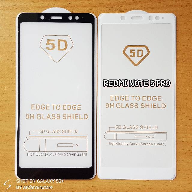 Tempered Glass 5D Full Cover Xiaomi Redmi Note 8 Pro Note 7 Note 6 Pro Note 5 Pro Note 4 MI A1