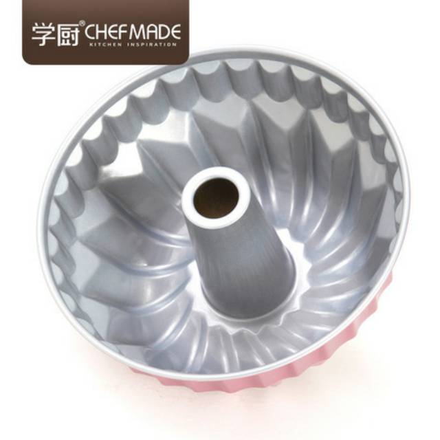 Chefmade 7inch non stick kugelhopf PINK Baking pan / Loyang tulban