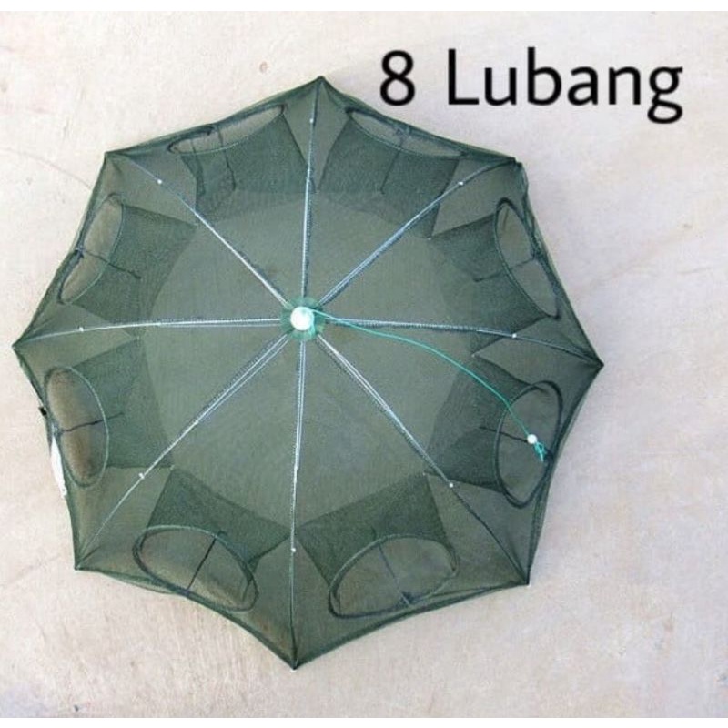 Jaring pancing payung 8 lubang Bubu pancing