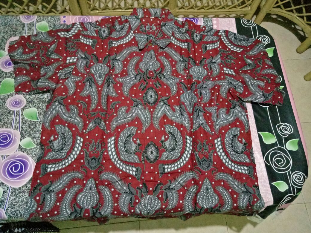 Kemeja Pria Batik Big Size 4l-5l Lengan Pendek Atasan Baju Hem Batik Jumbo Ukuran Besar Dvn-mrh