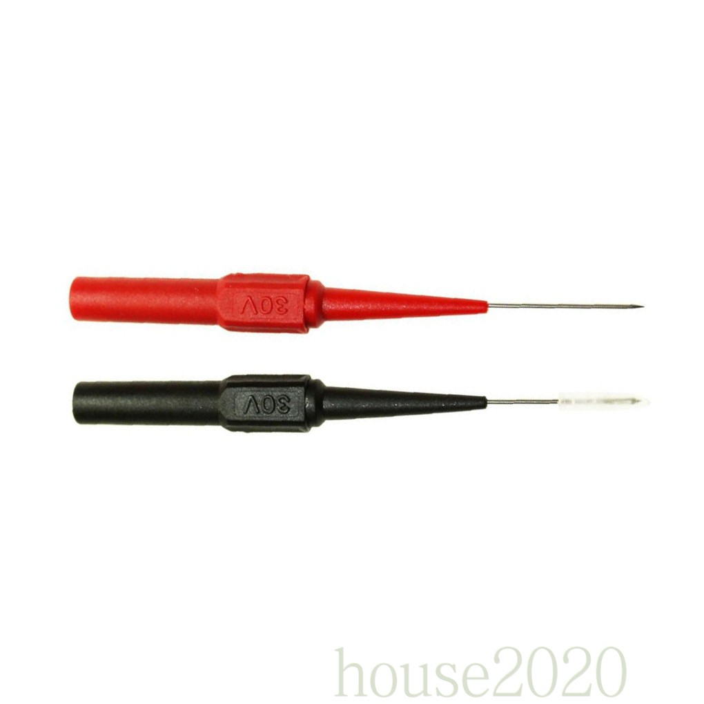 (House2020) 2pcs / Set Jarum Tes Multimeter Insulasi Mini Untuk Reparasi Mobil