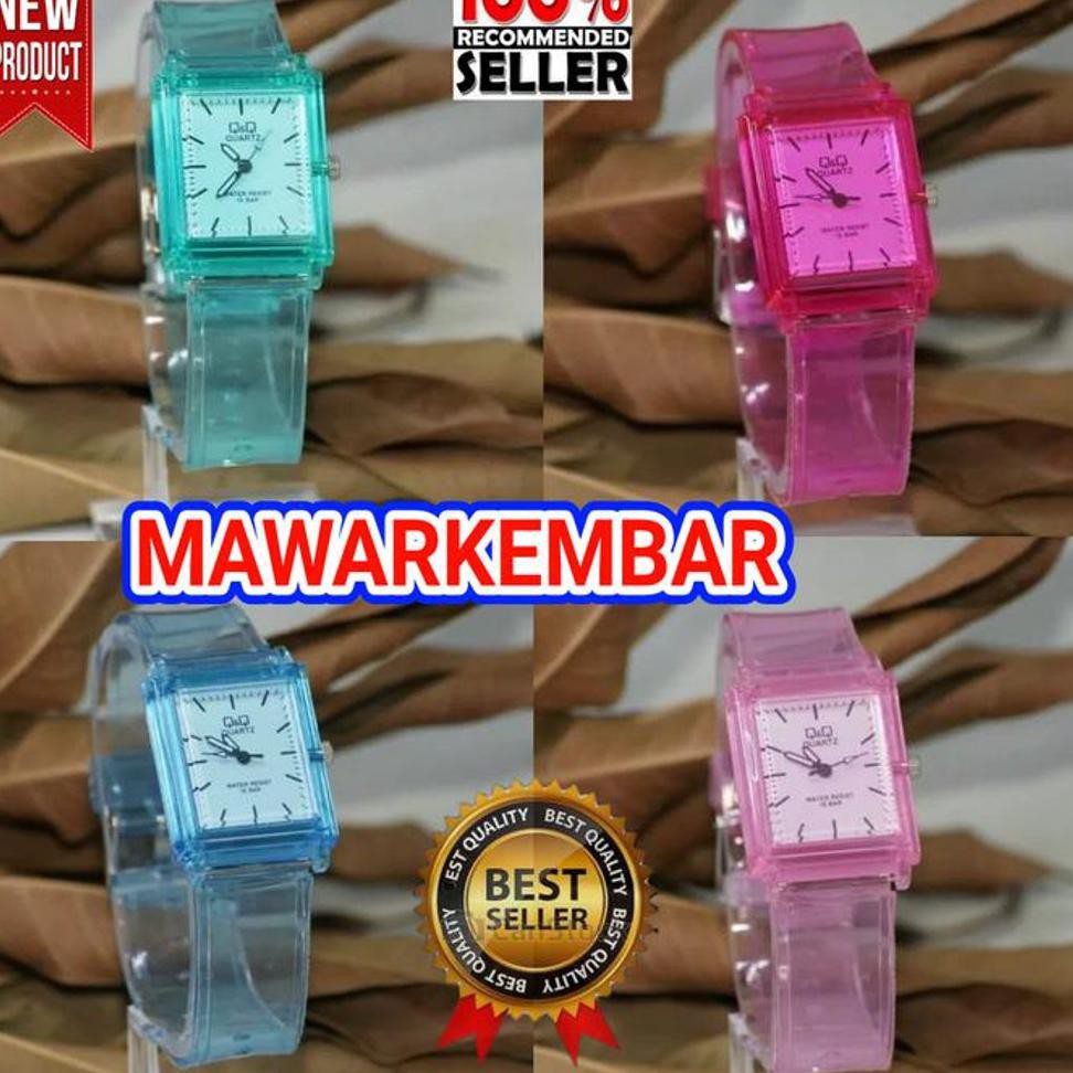 HOT Jam Tangan Q&Q Pujiyama Mm58 . Jam Q&Q Jelly Transparan By Korea Japan