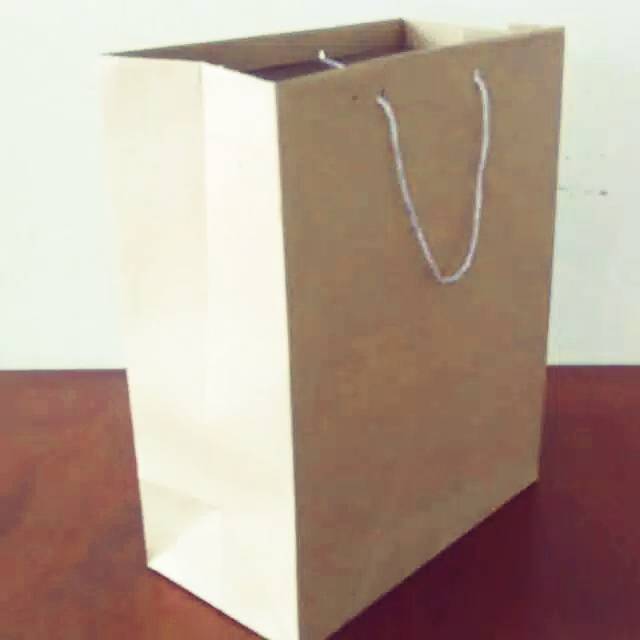 

Paper bag/ tas kertas polos (20x11x25)