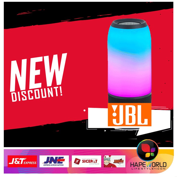 SPEAKER BLUETOOTH / WIRELESS PORTABLE JBL PULSE 3 100% ORIGINAL MURAH