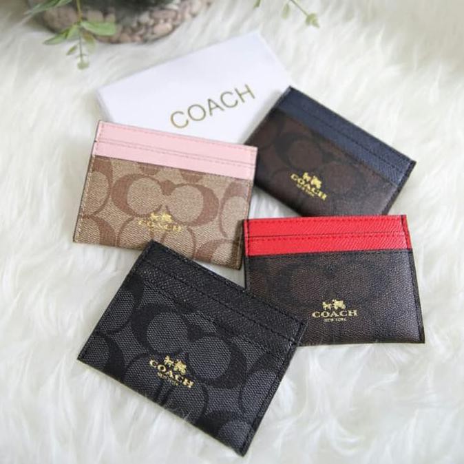 Barang Bagus DOMPET KARTU CARD HOLDER COACH MIRROR QUALITY/ CARD HOLDER PRIA WANITA MURAH