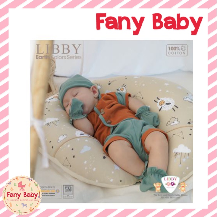 LIBBY TOPI BULAT COTTON COMFY KOMBINASI 1PCS