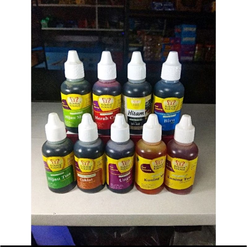 

Koepoe Koepoe Pewarna Makanan All Variant 30 ml Harga Grosir Free Bubble Wrap dan Dus Tebal