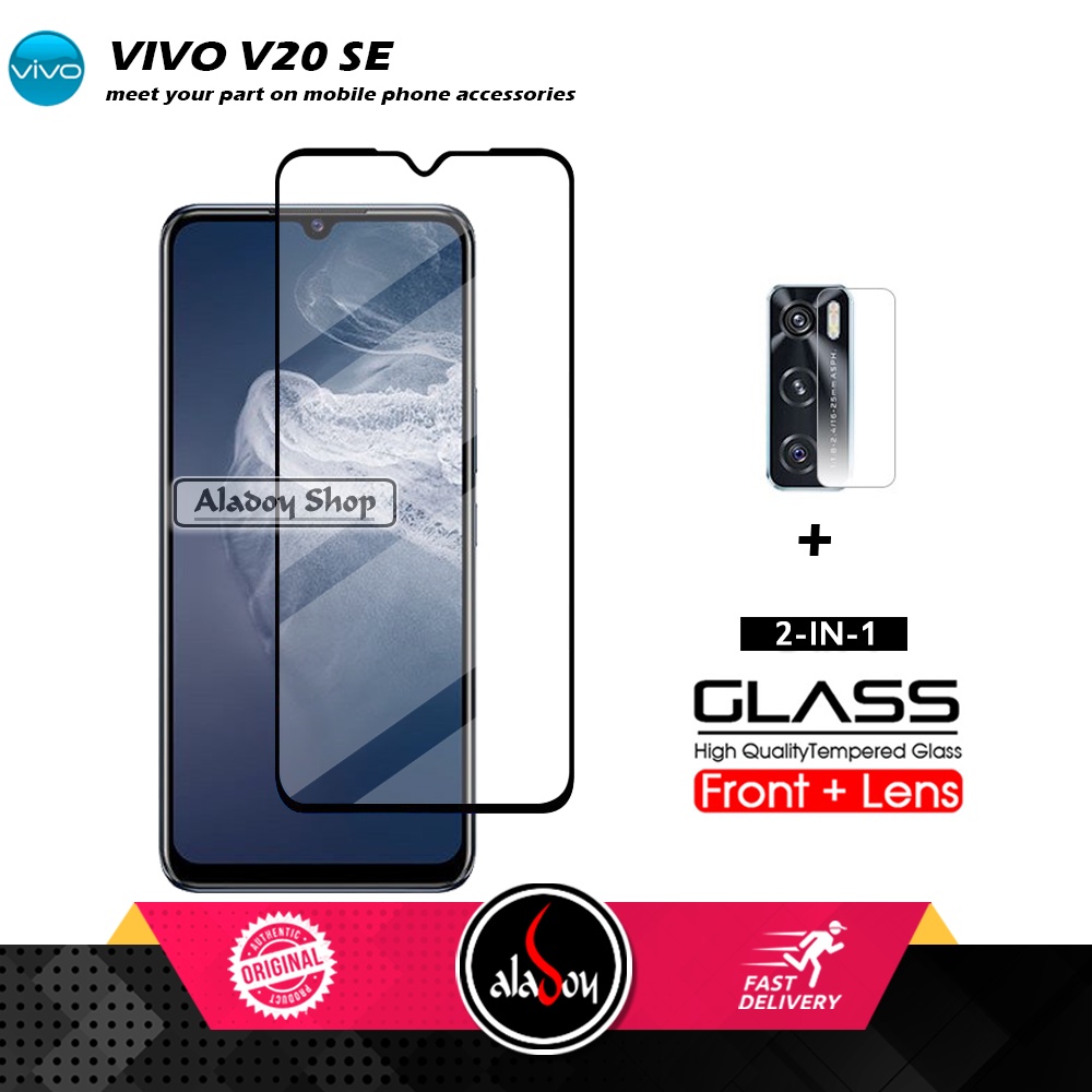 Tempered Glass Layar VIVO V20 SE PAKET 2 IN 1 Tempered Glass Layar Free Tempered Glass Camera