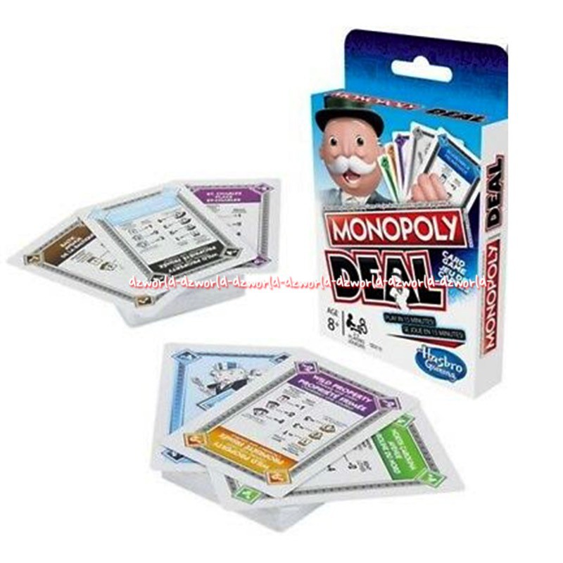 Monopoly Deal Card Game Hasbro Gaming Mainan Kartu Monopoli