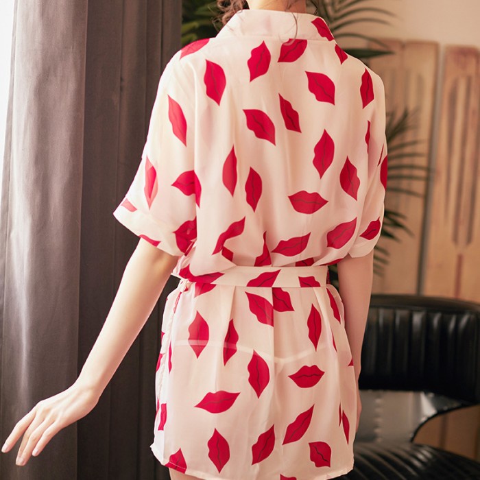 Kimono Lingeri Seksi Set Wanita Cantik / Sexy Lingeries Kimono Murah #98