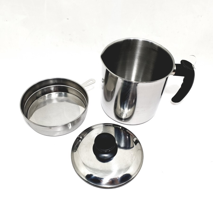 Asta Royalton Oil Pot Saringan Minyak Goreng Stainless 1.8 Liter