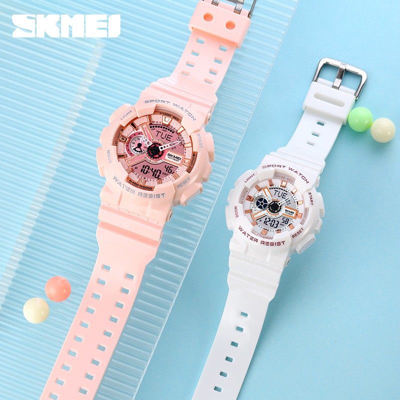 SKMEI 1834 | 1835 Jam Tangan Pria Wanita Digital Analog World Time Anti Air WATCHKITE WKOS