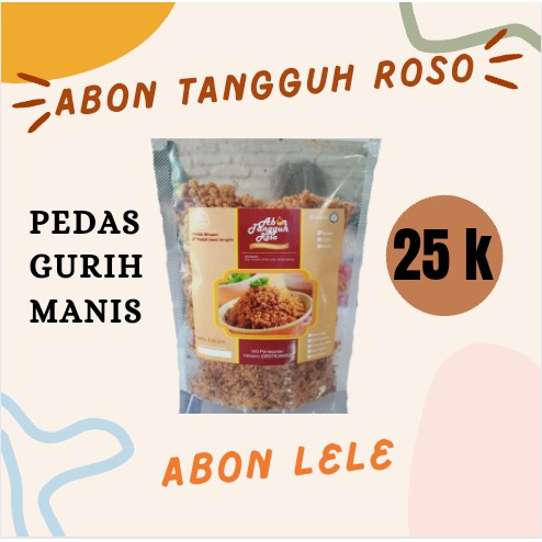 

Abon Abon Lele Abon Pedas Makanan Instan Tangguh Roso