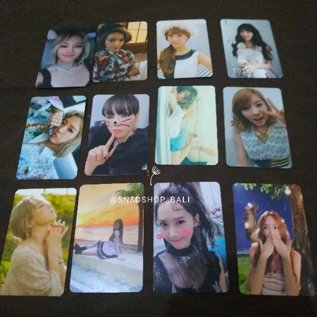 Photocard PC SNSD Girls Geneation OhGG Taeyeon Jessica