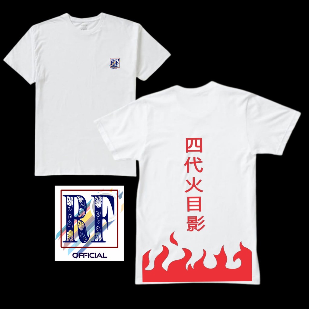 RF kaos baju DISTRO API / FIRE ANIME NARUTO MINATO /tee vintage music musisi BEST SELLER musik pakai
