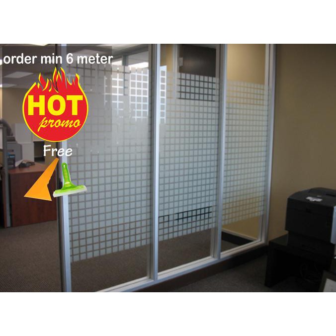 STICKER / STIKER KACA MOTIF KOTAK - KOTAK