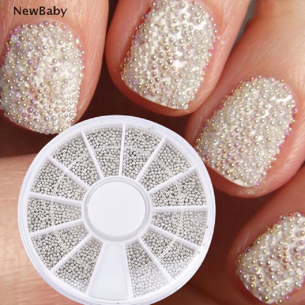 NewBaby 3D Micro Beads Nail Art Rhinestones Caviar Tips Decoration Manicure DIY Wheel ID