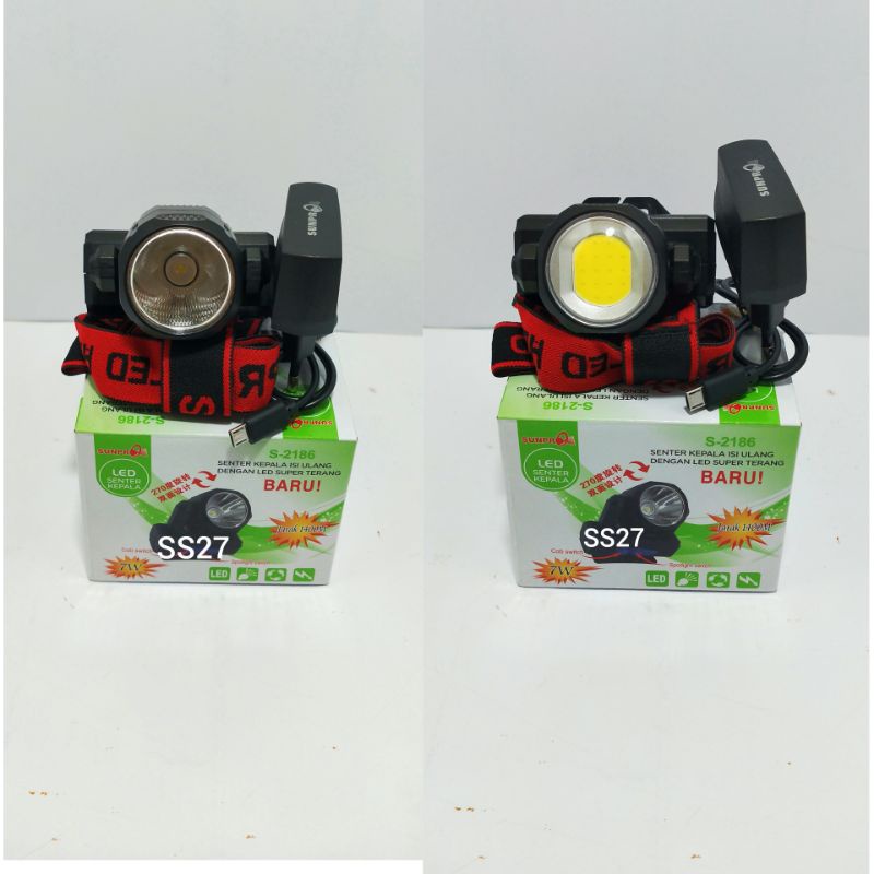 SENTER SUNPRO S-2186 CAHAYA BOLAK BALIK ( 7 WATT )