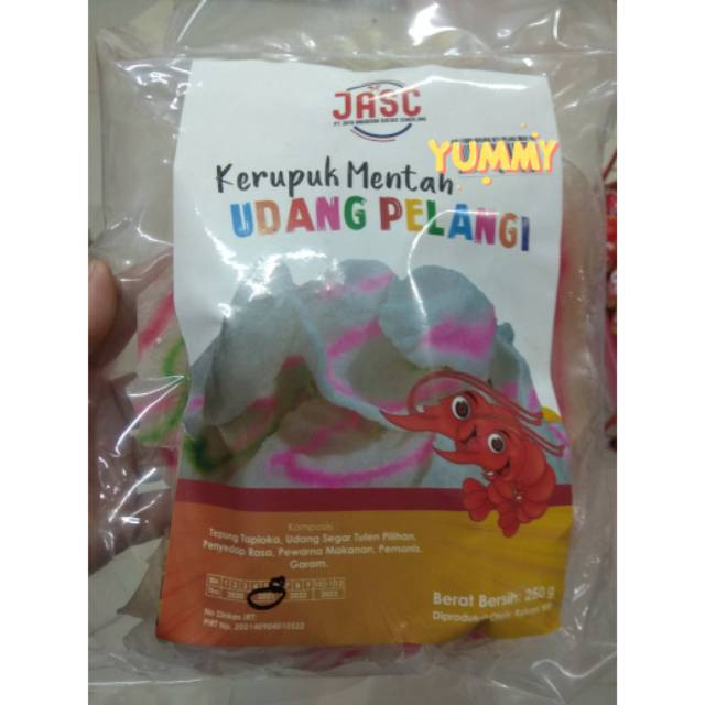 

Kerupuk mentah udang pelangi 250 gram