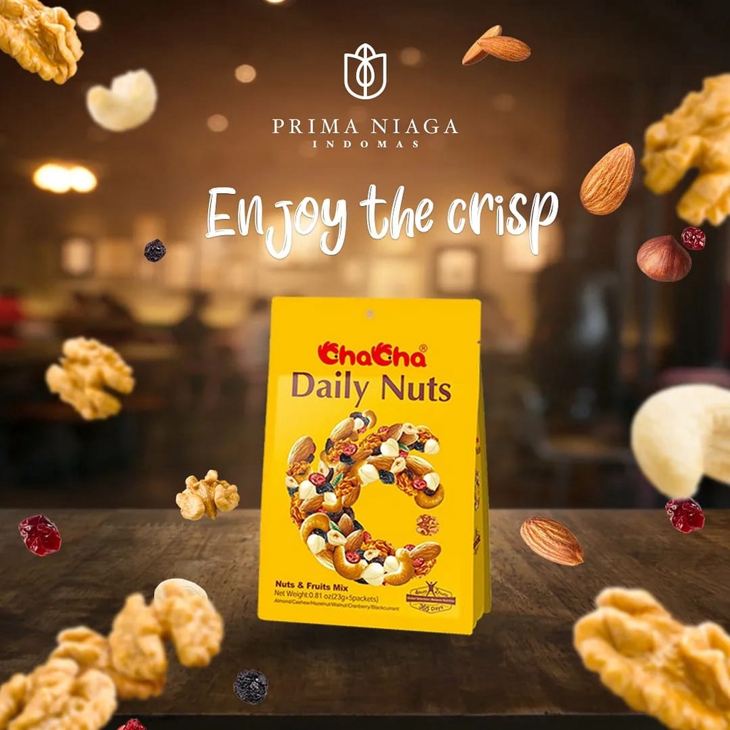 

CHACHA DAIRY NUTS 23GR kacang, buah kering, biji-bijian