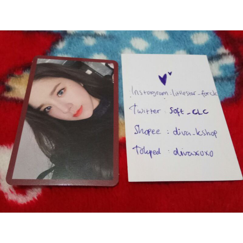 photocard official loona heejin chu the world flip that
